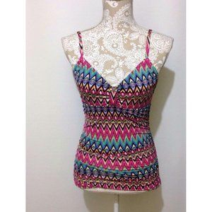 APT. 9 Swim Top‎ Takini Womens Size 8 Multi-Color